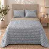 2 Almohadas + Cubrelecho + Sabanas 144 Hilos