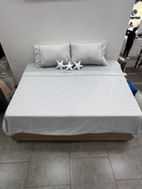 Juego de  Sábanas Tru Microfibra Cationica Gris claro