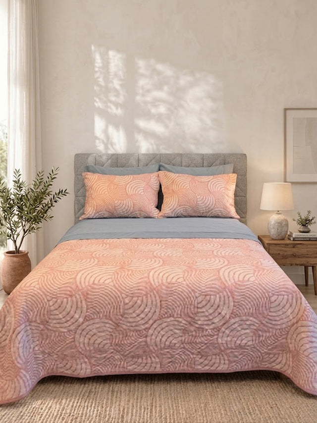 2 Almohadas + Cubrelecho + Sabanas 144 Hilos