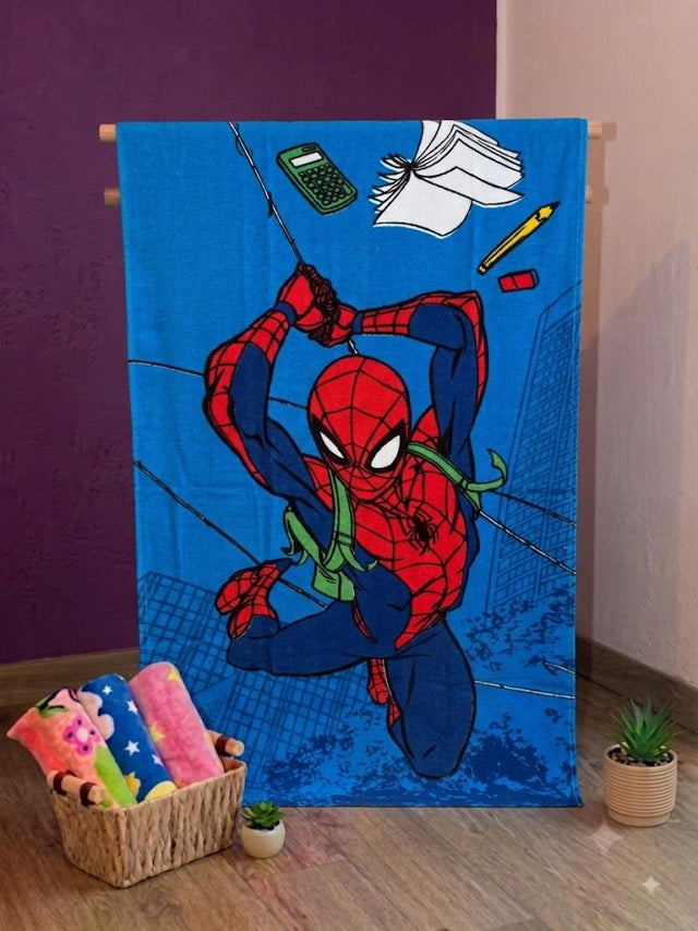 Toalla Infantil de Cuerpo Estampado Spiderman