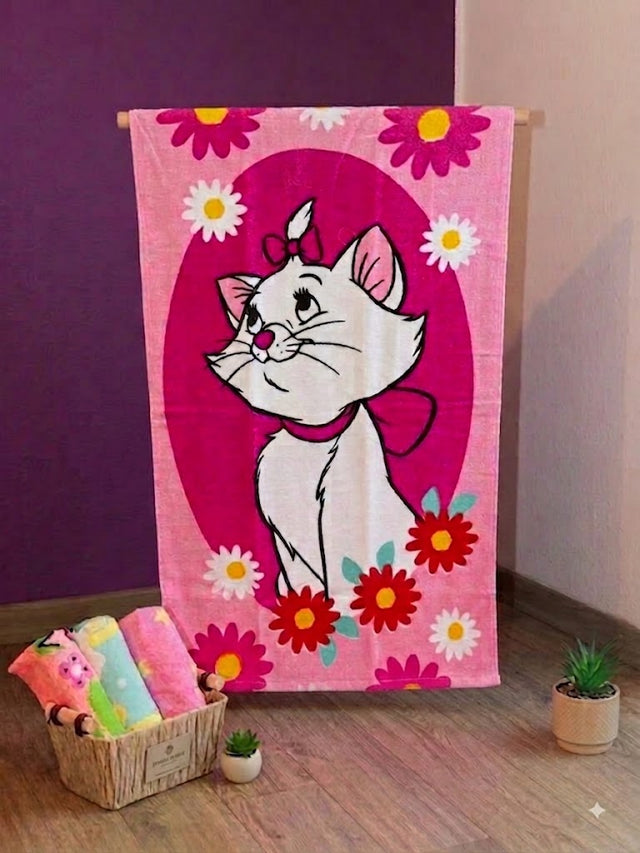 Toalla Infantil de Cuerpo Estampado Marie Flowers