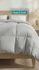Duvet o Forro de Plumon 250 Hilos Gris Claro
