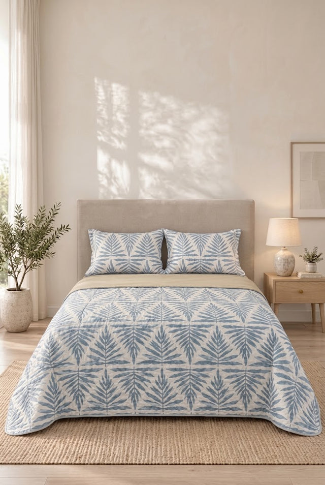 2 Almohadas + Cubrelecho + Sabanas 144 Hilos